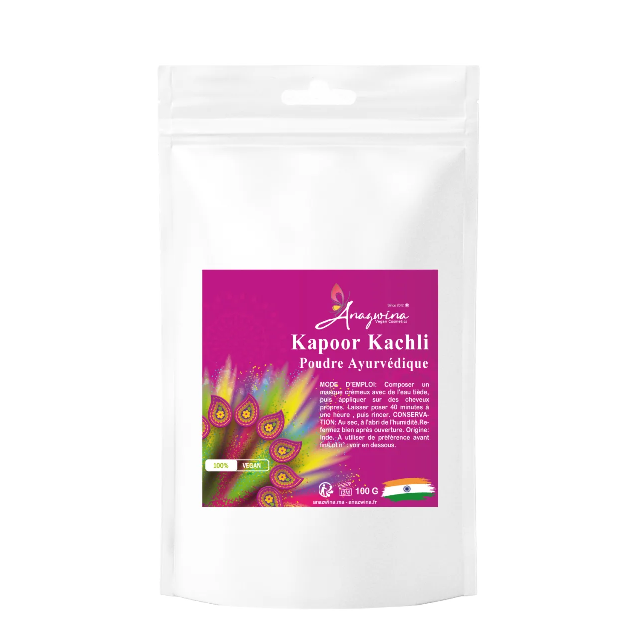 KAPOOR KACHLI POUDRE AYURVEDIQUE VEGAN ANAZWINA FRANCE