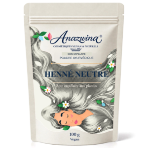 Poudre de henné neutre Anazwina 100 g.