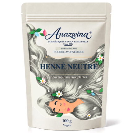 Poudre de henné neutre Anazwina 100 g.
