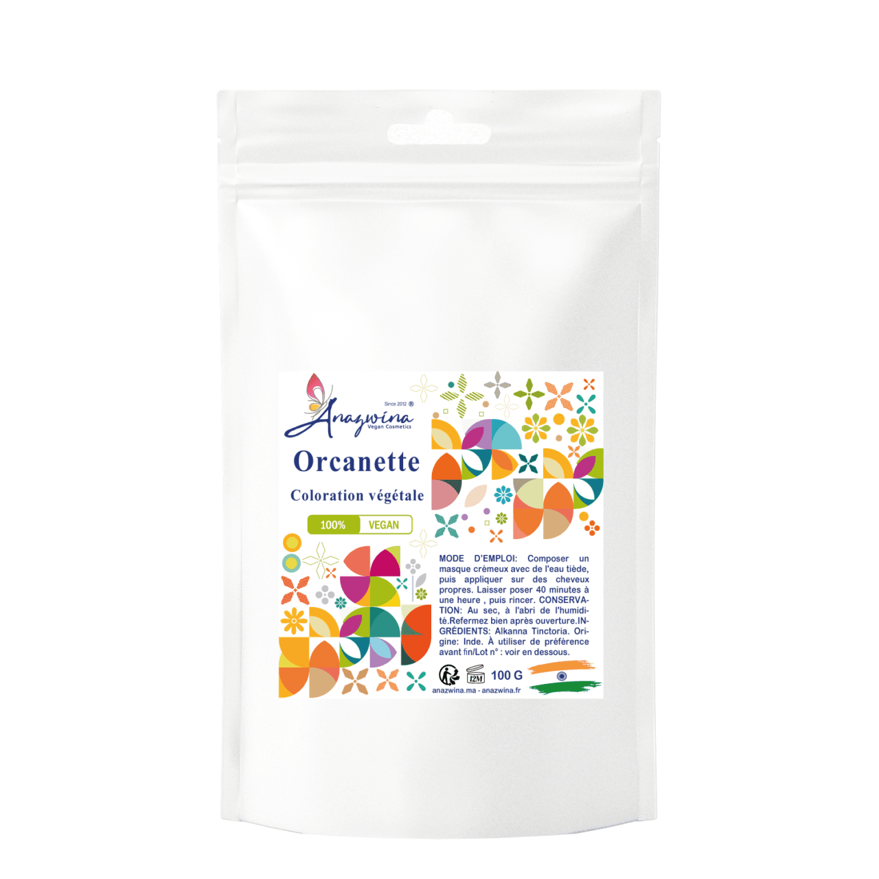 poudre de ratanjot coloration vegan naturelle anazwina FRANCE