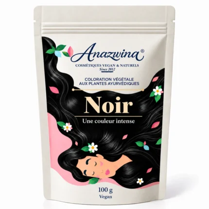 Sachet Anazwina Noir 100 g, coloration végétale pour les cheveux.